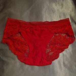 Elegant Red Lace Women's Panties